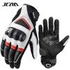 Full Finger Motorcycle Gloves Men Women - Sheepskin Leather Anti-Slip Shock Absorbing Breathable Outdoor Riding