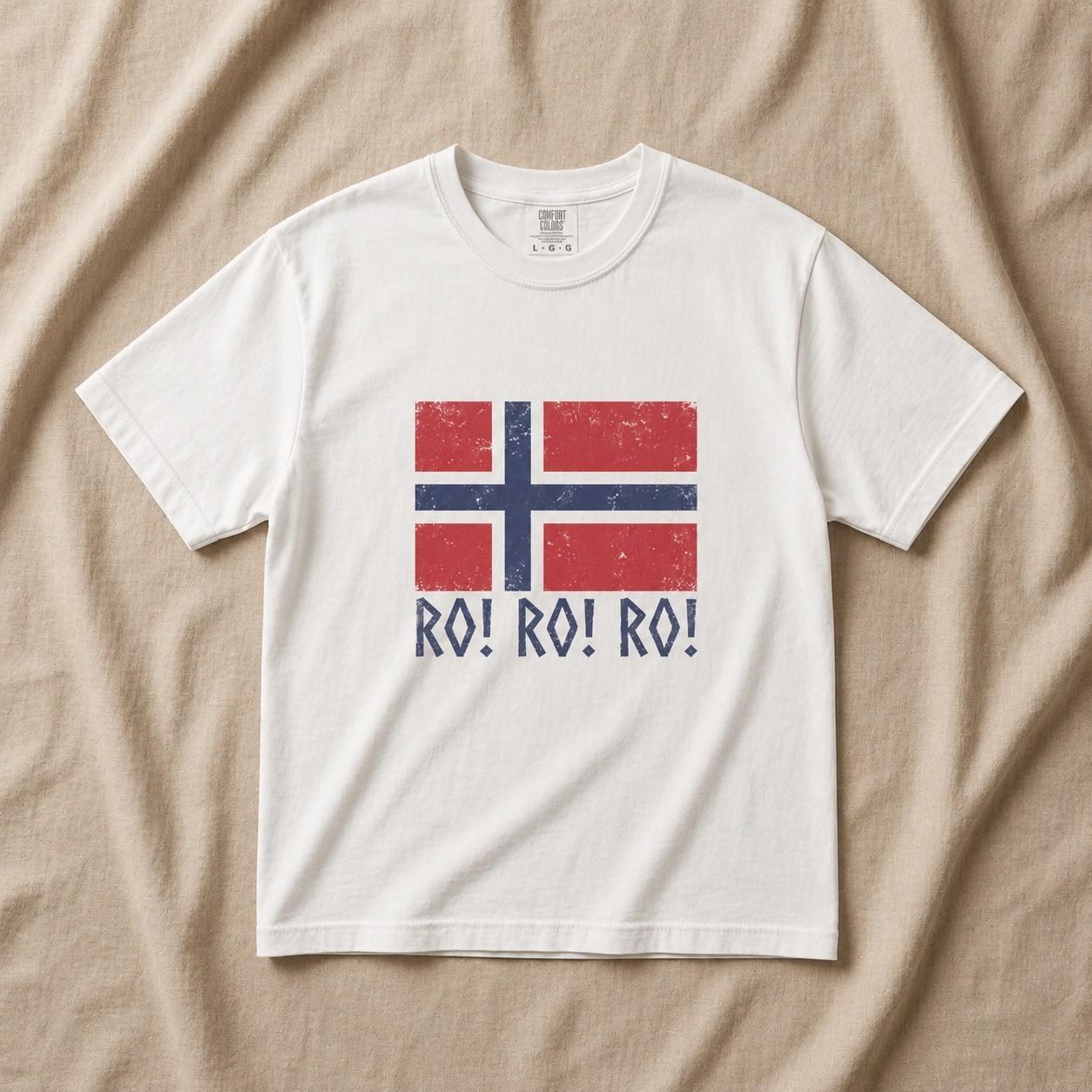 Norway Ro! Ro! Ro! Comfort Colors, 2026 Football Norwegian Team Chant Shirt Unisex T-Shirt XL