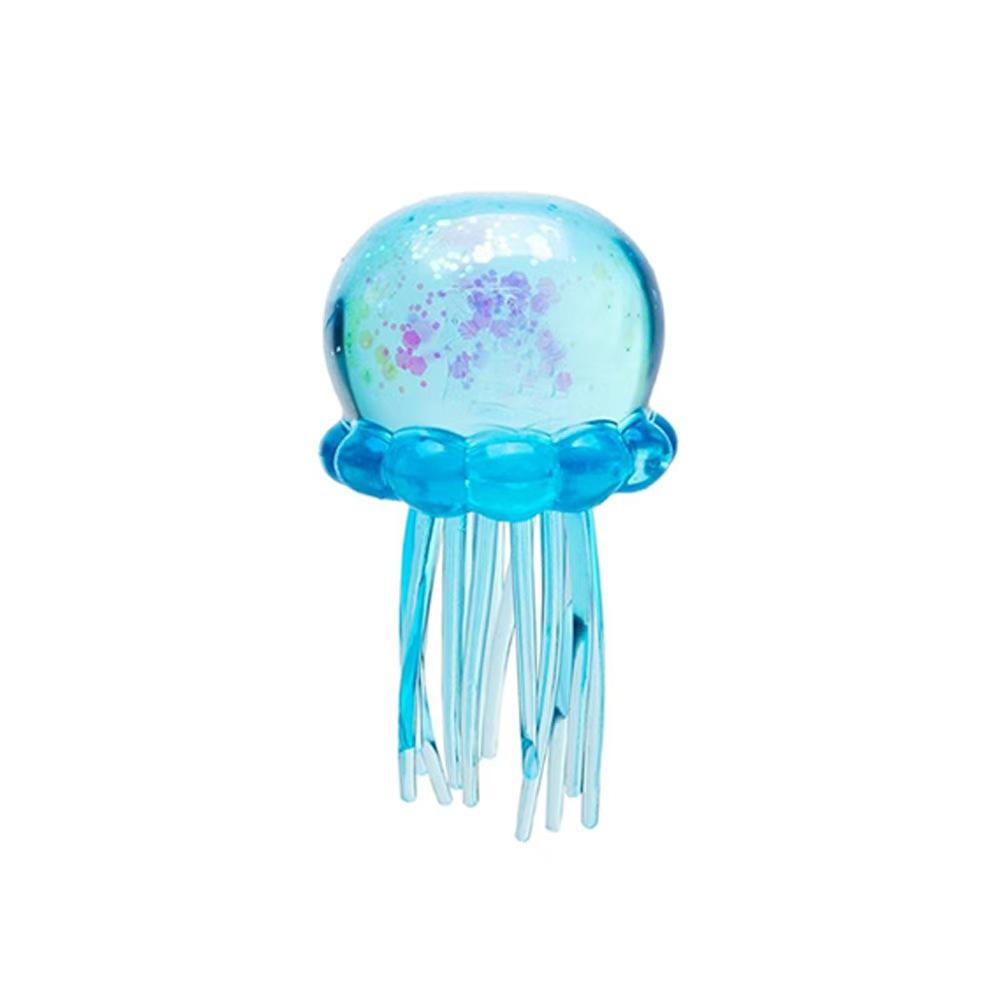 Glitzer-Quallen-Squishy-Spielzeug, Weiche Quetsch-Stressabbau-Fidget-Spielzeuge für Kinder, Ideal für Schreibtischdekoration und Angstlinderung