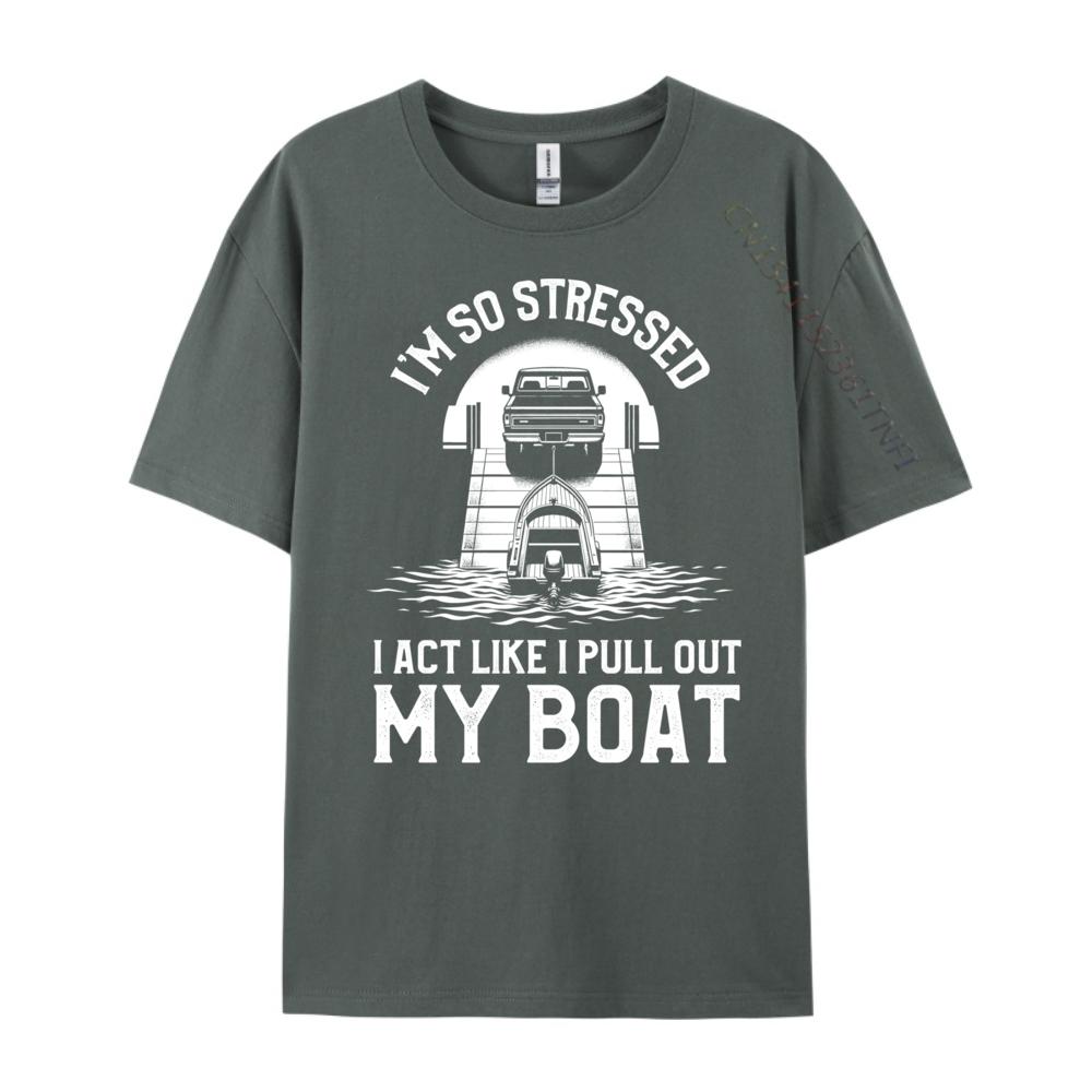 Funny Boat Accessories For Men Captainboating Boat Captain Clothing High Quality Graphic Tee Shirt Casual
