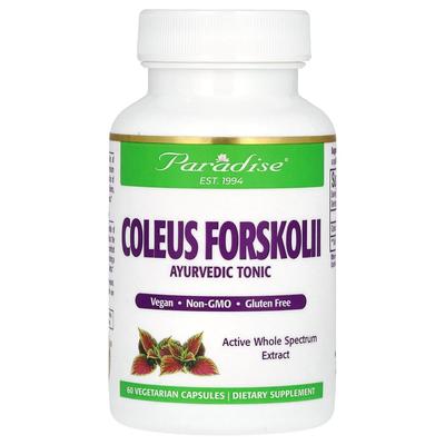 Paradise Herbs Coleus Forskohlii Vegetarian Capsules, 60 Count