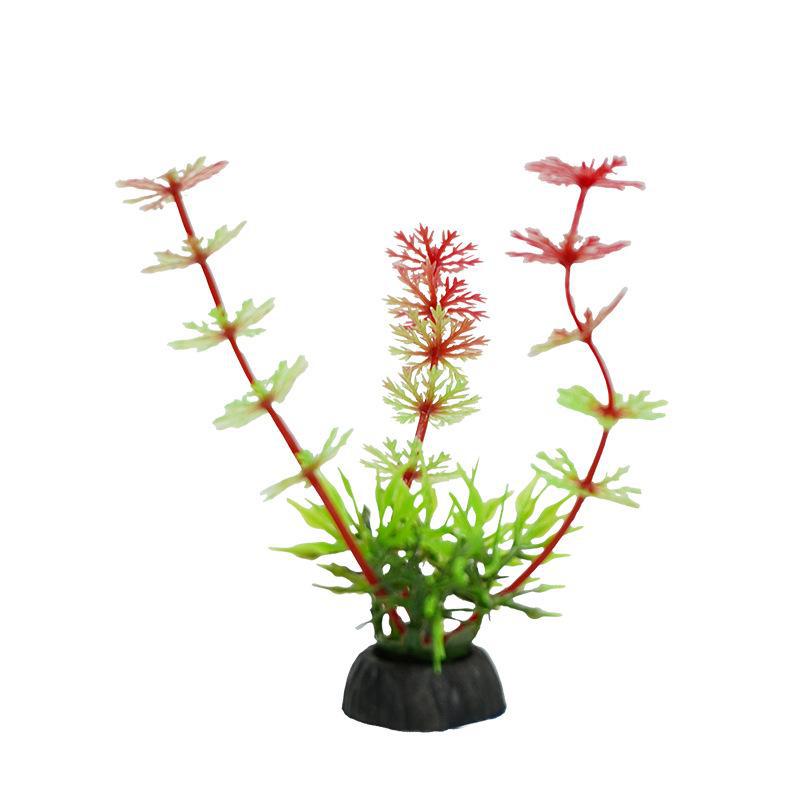 Décor de bac à sable d'aquarium: Plantes aquatiques en plastique et fleurs artificielles - Série 10-4