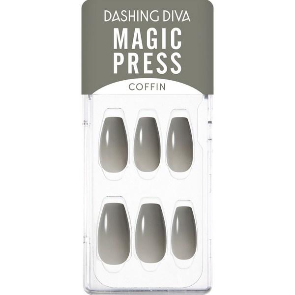 

Набор типсов для ногтей Dashing Diva Magic Press, пепельный хаки, 1 шт.