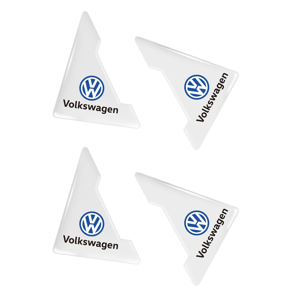 T27Car Door Corner Covers Stickers Anti Scratch Protection Decals For Volkswagen Golf Rline Passat GTI Lavida Sagitar Jetta Tiguan