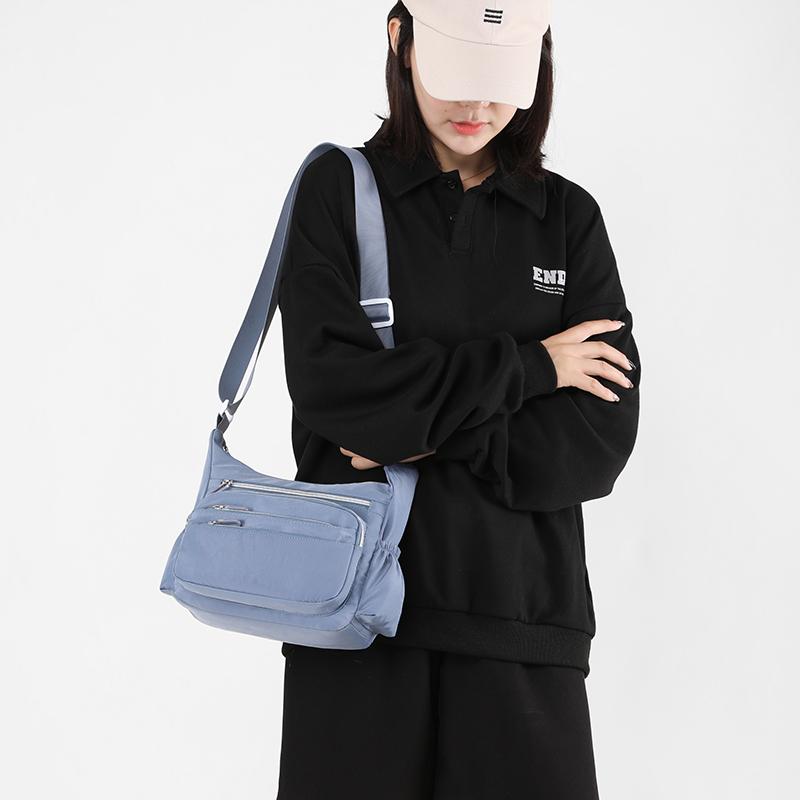 Bolso de Mujer para Exterior de Gran Capacidad Nylon Bolso para Madre de Mediana Edad Multicompartimento Hombro Bandolera