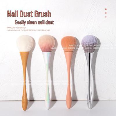 Pinceau à Poussière d'Ongles et à Blush en Forme de Champignon avec Poils Doux