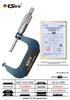 High-Precision Micrometer Gauge for Outer/Inner Diameter & Thickness Measurement