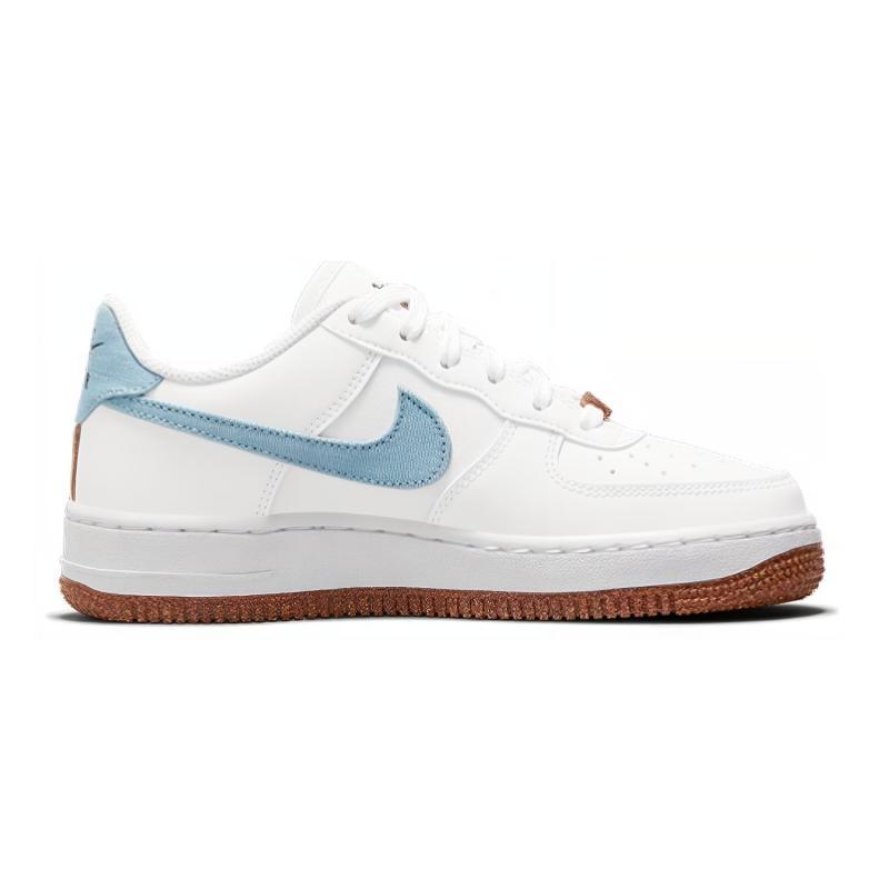 Nike Air Force 1 Low LV8 Indigo Canvas Cork White GS Sneakers DA3093-100