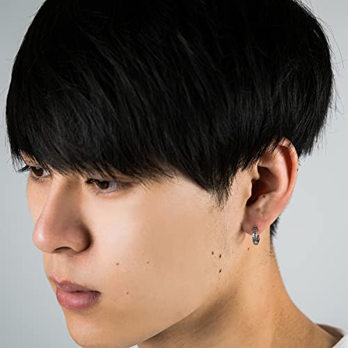 Puente Hoop Earrings, Hawaiian Jewelry for Men and Women, Permanent Wear, Rust-Resistant, Surgical Stainless Steel, Hypoallergenic, Binaural Set, 12.5