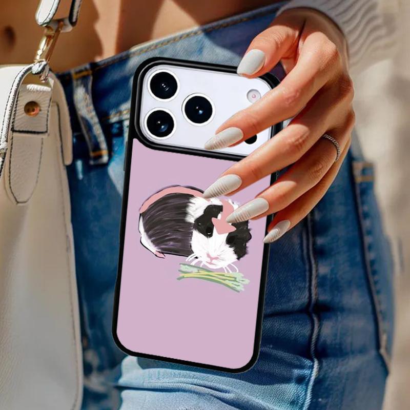 

Cartoon Guinea Pig Phone Case For iPhone 17 Air 14 15 13 12 Max Cover For Apple 14 15 16 16e 11 Pro Max Plus Coque iPhone 16e