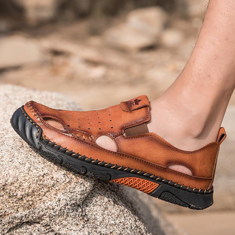 Herren Plus Size Netz Atmungsaktive Sommer Strand Sandalen