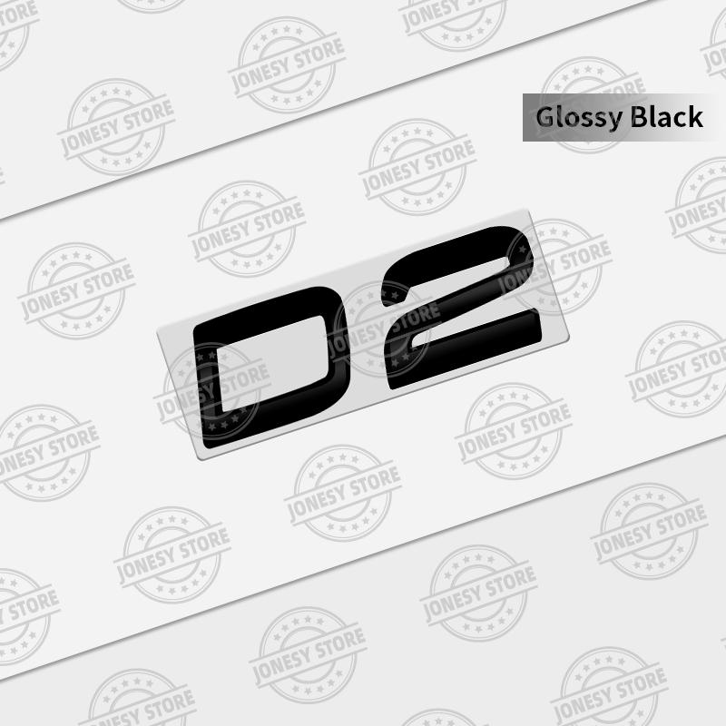 Auto Metal D8 D7 D6 D5 D4 D3 D2 Logo 3D Badge Lettering Decals Trunk Sticker For Volvo XC60 XC40 XC90 S40 S60 V40 V50 C70 T6 AWD