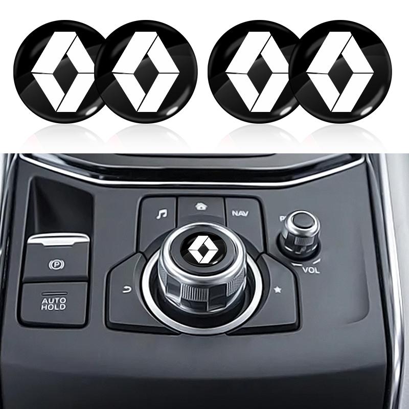 Car Lock Keyhole Stickers Door Lock Protect Car 3D Stickers Emblem For Renault Clio Laguna 2 Megane 2 3 Duster Logan Captur Y555