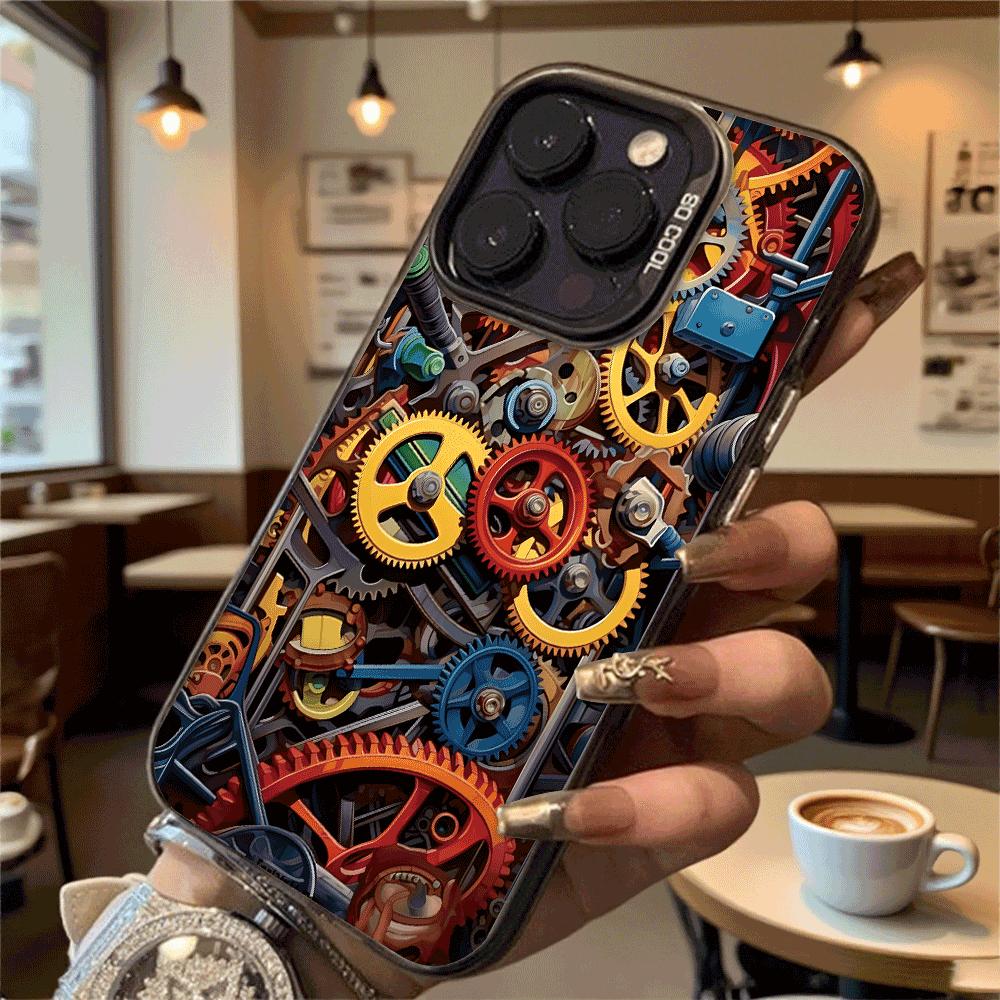 Steampunk Gears Mechanism Hard Phone Case for Xiaomi Redmi Note 15 14 13 12 11 Pro Plus Shockproof Protective Cover