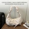 Women Floral Print Large Capacity Tote Bag Shoulder Underarm Bag With Durable Polyester Material And Multiple Carrying Styles