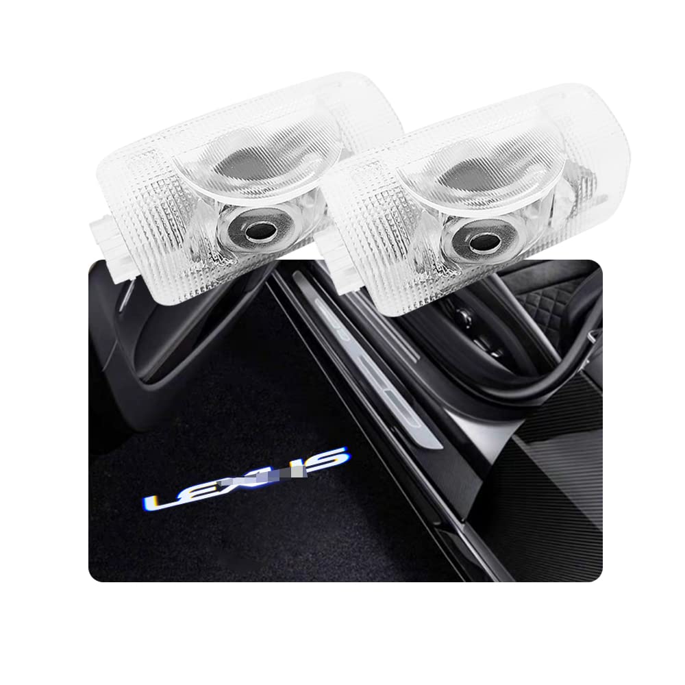 Лампа подсветки салона Lexus с логотипом, Приветственная подсветка двери, Подсветка салона, Светодиодная проекция логотипа, Совместима с LS