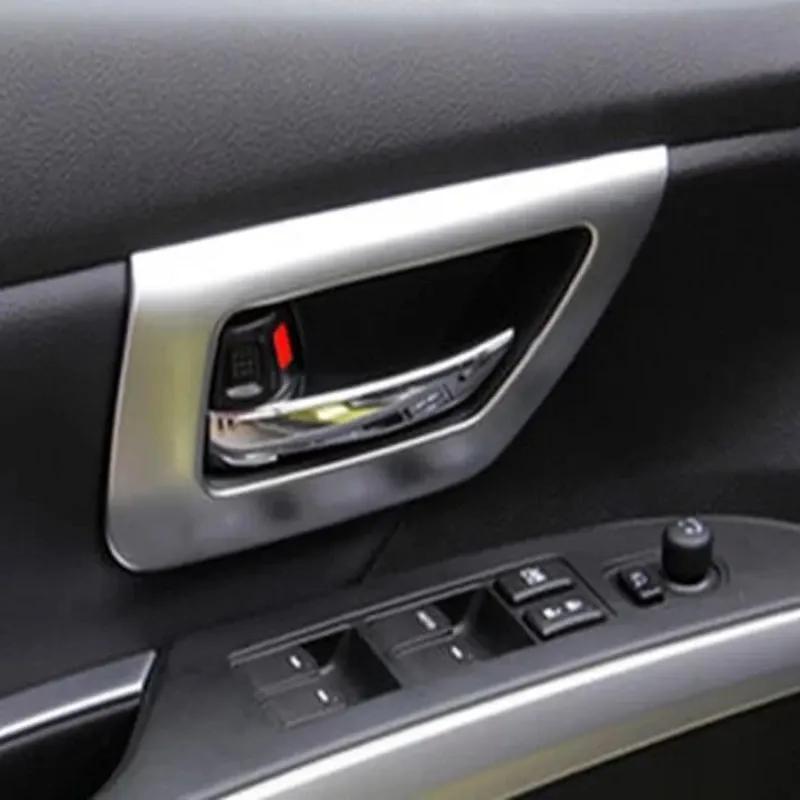 For Suzuki SX4 S-Cross 2014- Interior Accessories Car Door Armrest Window Lift Switch Readlamp Steering Wheel Cover Sticker
