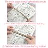 Waterproof Colored Binder Cover Transparent Notebook Protector Gift Handbook Cover  Journal
