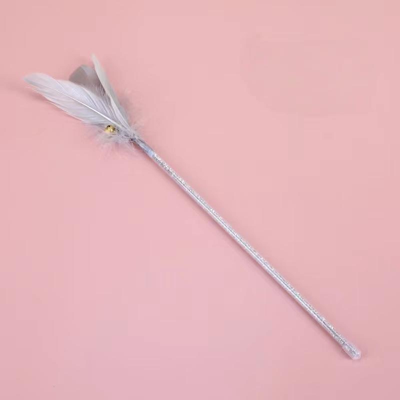 Feenkatzenspielzeug, Langlebige Federglocke, Langer Stab, Katzenspielzeug, Selbstunterhaltendes und Langweiliges Magisches Werkzeug für Katzen