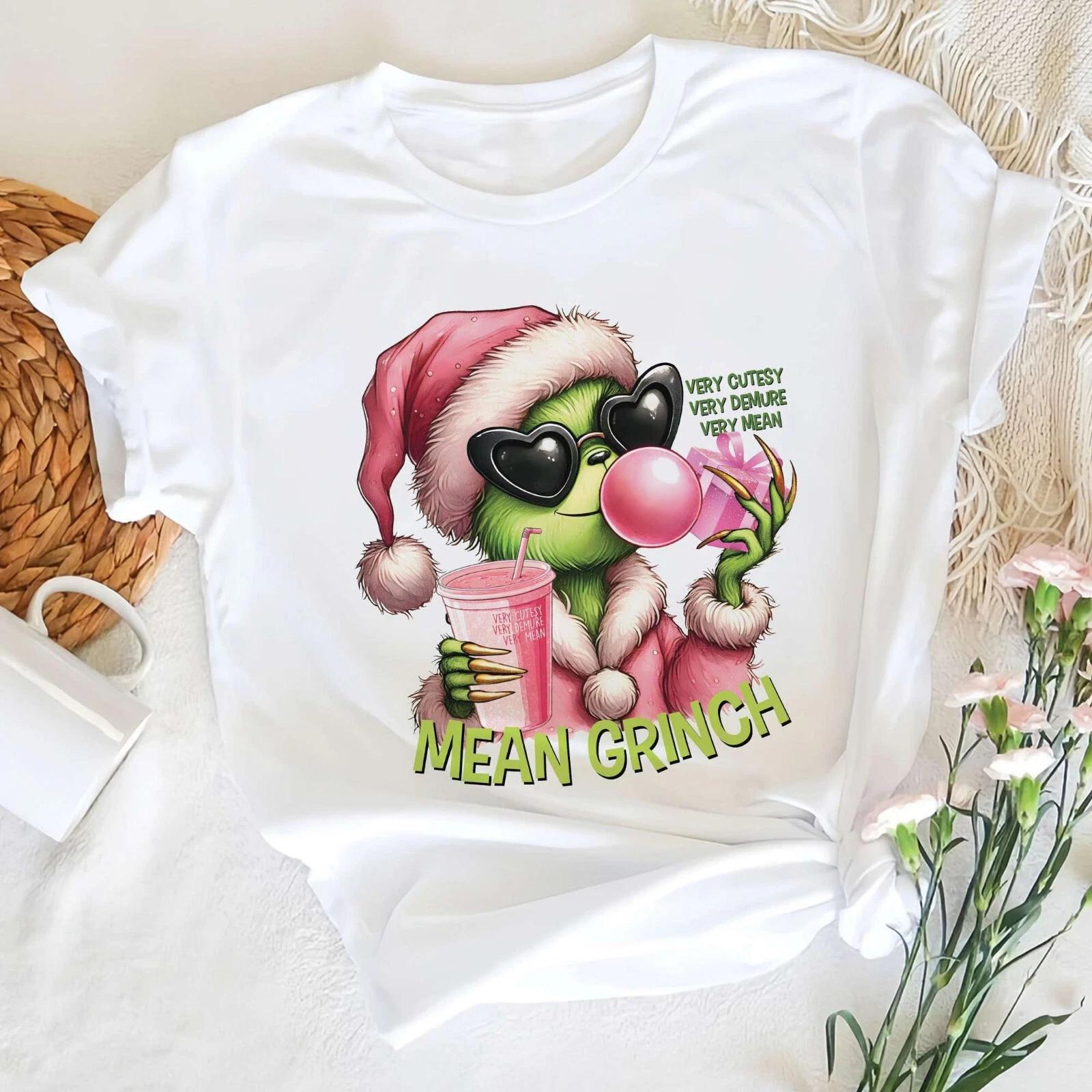 Mean Grinchy Christmas Shirt, Grinchmas Santa Hat Shirt, Very Cutest Meaningful 2XL