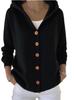 2026 European-American Hooded Knit Cardigan: Women's Loose Fit Solid Sweater Coat for Spring & Autumn