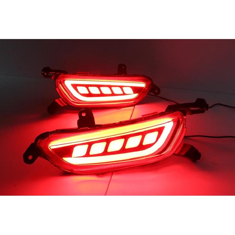 Car Flashing 1Set Reflector For Mazda CX-3 CX3 2015 2016 2017 2018 Car LED Rear Fog Lamp Brake Light Turn Signal Light