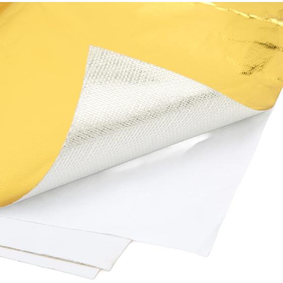 Heat Barrier Reflect Sheet, Self Adhesive High Temp Heat Wrap, Heat Reflective Adhesive Backed Roll, Thermal Insulation Blanket for Automotive Hose ,