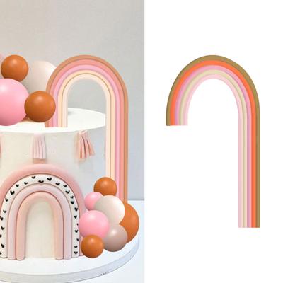 Rainbow Cake Toppers Decoration for Fruit and Dessert Display Multipurpose Cake Embellishment Birthday Party Supplies