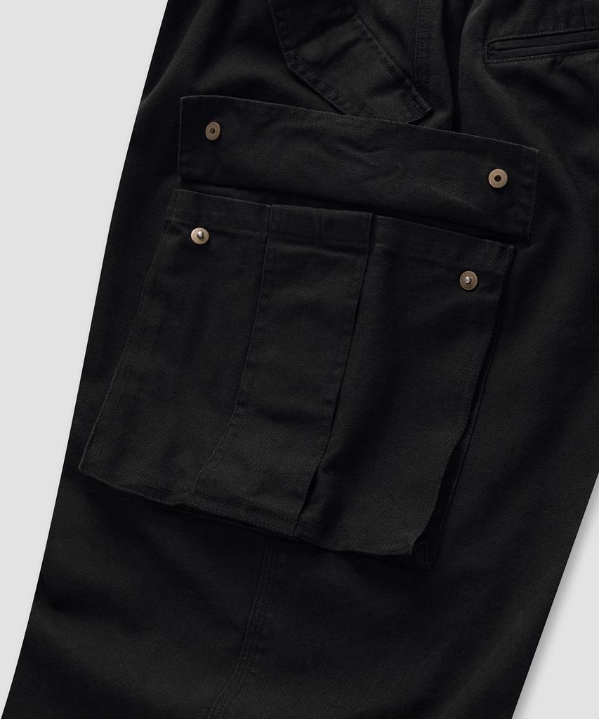 Pilpeu Washed Oxford Cargo Pants 4(Black)