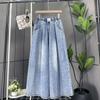 Plus Size Summer Women Wide Leg Pants Loose Elastic Waist Solid Trousers Oversize Shorts Pants