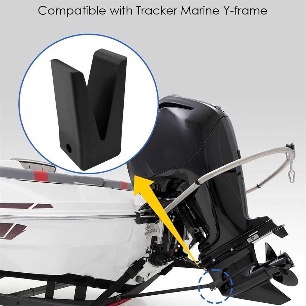 181440 Rubber V-Block with Hole Fit For Transom Saver For Tracker Marine Y-frame