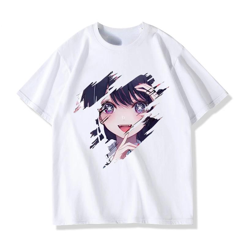 Kawaii Oshi No Ko Anime Ai Hoshino Cosplay Tshirt Hot Cartoon Fans Otaku T Shirt Summer Casual Fashion Streetwear Unisex Tee