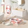 SENMEO Baby Bathtub - A foldable, durable bathtub with soft padding, featuring a portable travel design