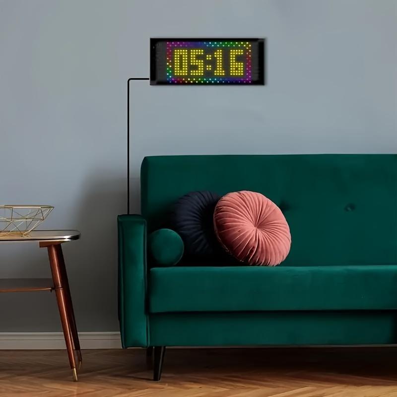 LED Pixel Soft Display, Programmable LED Screen Night Light, APP Control, Delayed Text Pattern Animation Window