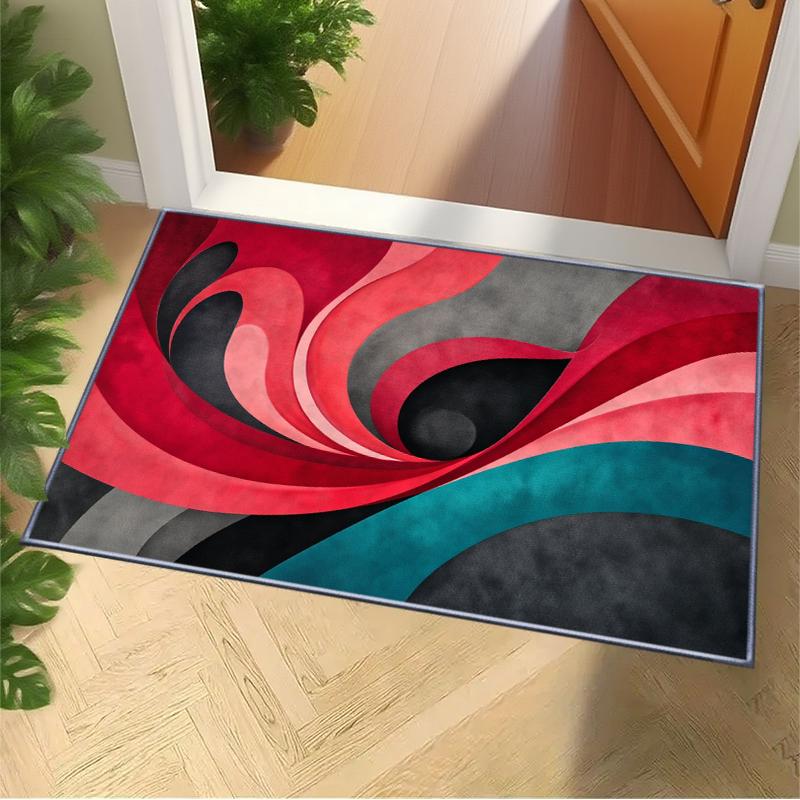 Abstract Geometrische Stijl Woonkamer Klein Vloerkleed, Makkelijk te Onderhouden Slijtvast Slaapkamer Tapijt, Zachte Textuur Keukenmat 50X160 CM