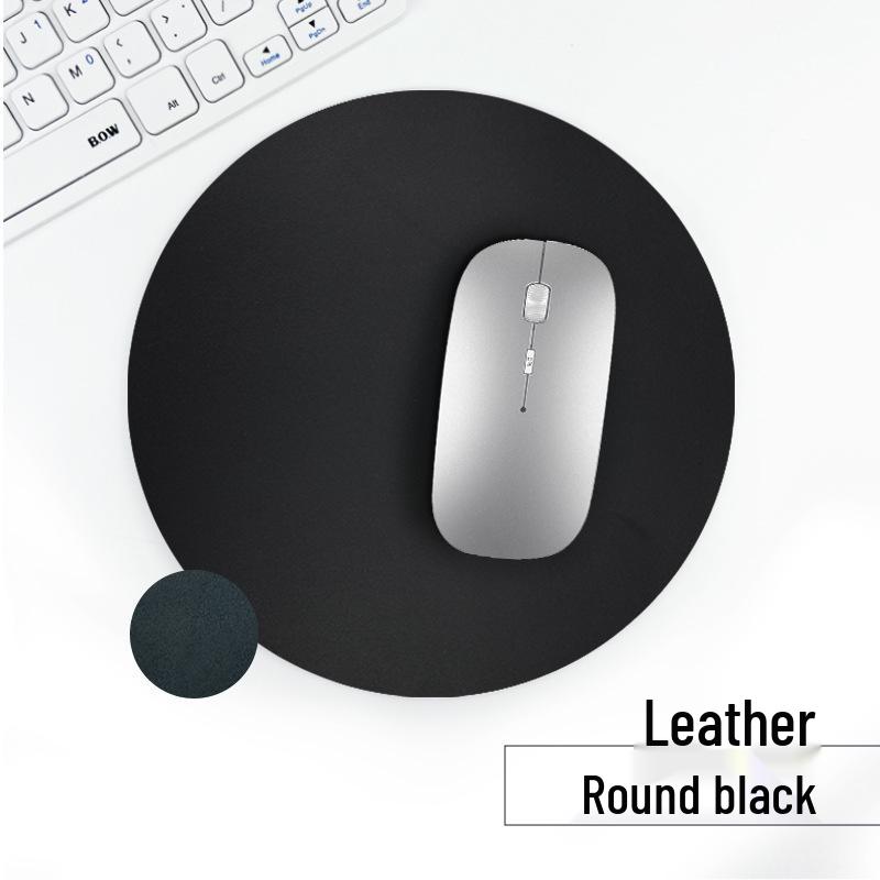 Customizable Multi-Color PU Leather Mouse Pad - Durable, Dirt-Resistant, Available In Square or Round Shapes.