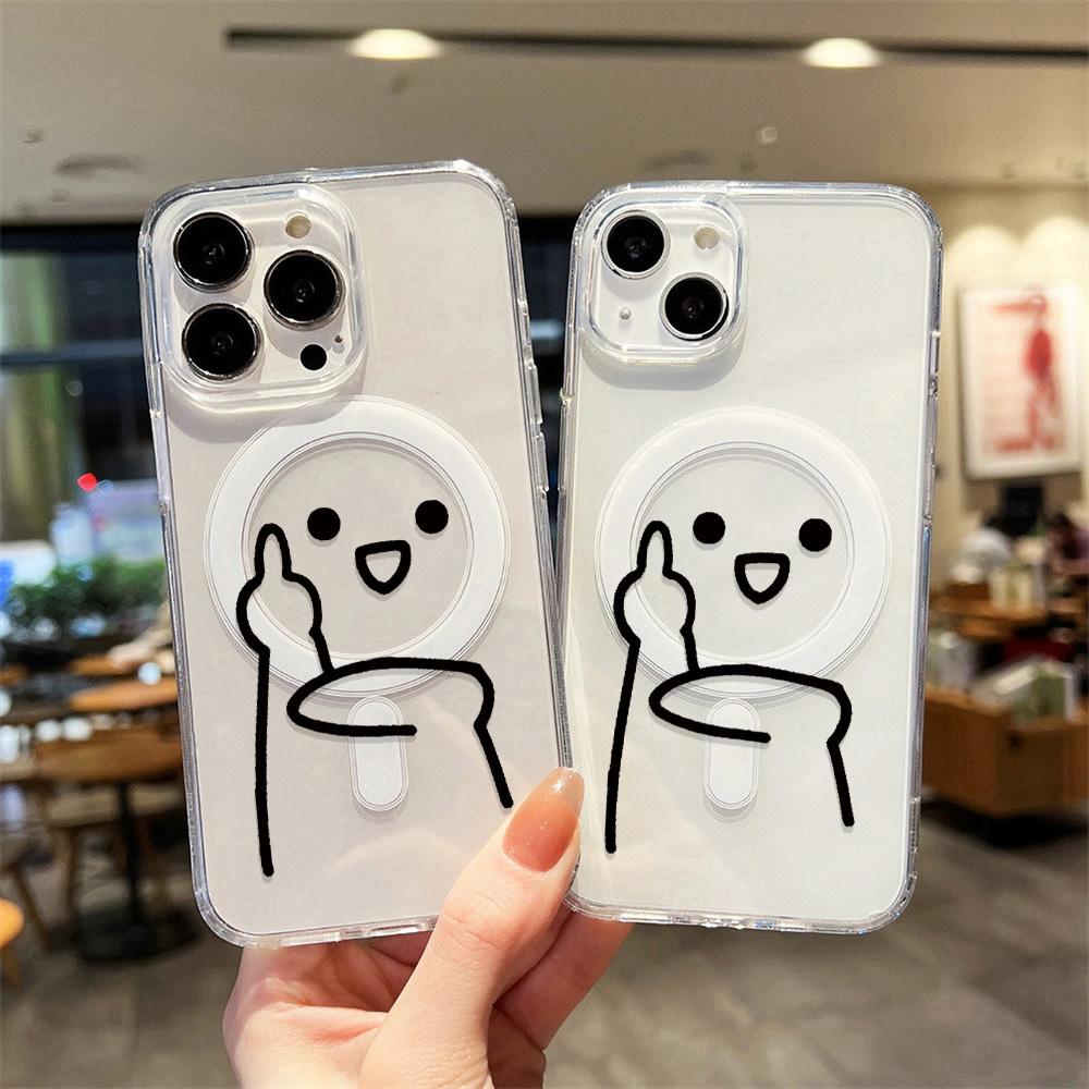 Magnetic Phone Case for iPhone 12 14 16 17 Pro 17 16 15 14 13 12 Pro Max  12 13 14 15  16 High Quality Shockproof Shell Full Protection Cute Style