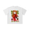 260 GSM Double Yarn 32 Count 100% Cotton Evangelion V10 Asuka Print Unisex Heavy Cotton T Shirt