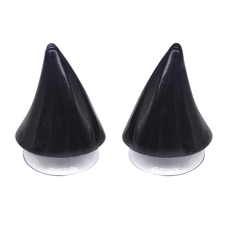

2PCS motorcycle helmet cute corner rubber horn decoration off-road motorcycle helmet personalized decoration чёрный
