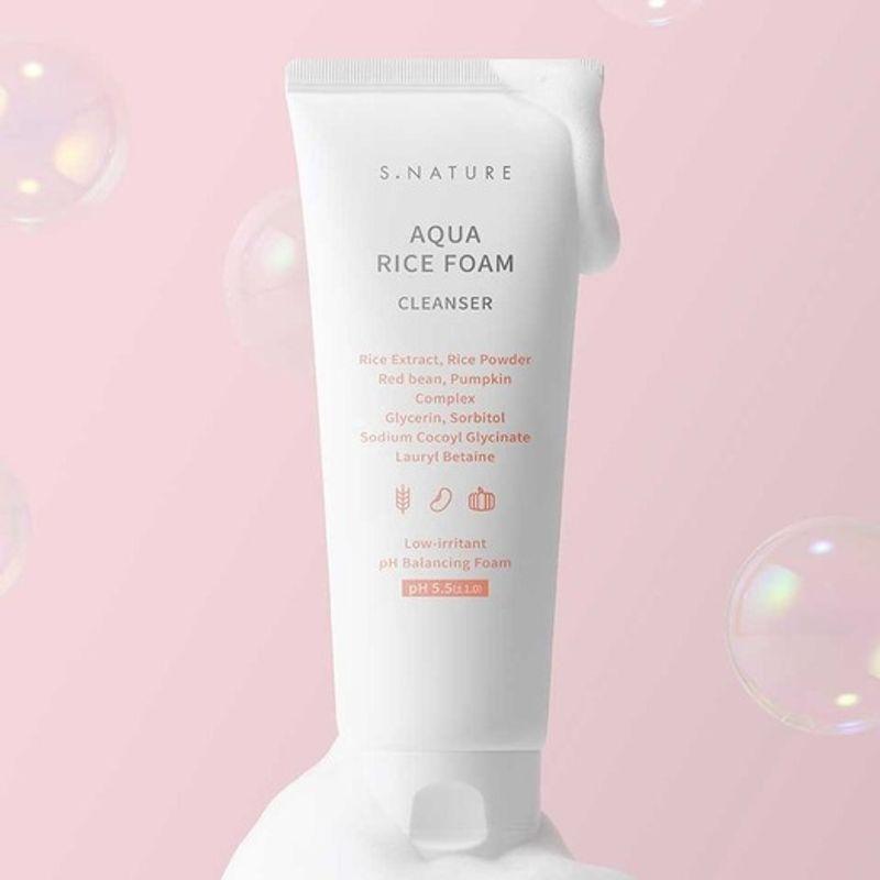 

[Steady Seller] Aqua Rice Mildly Acidic Cleansing Foam 160ml