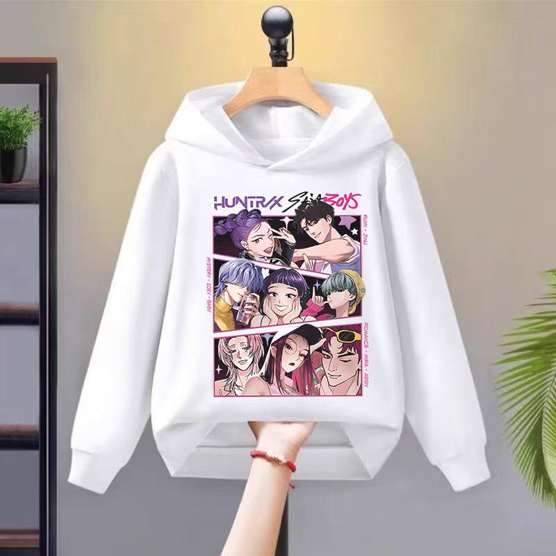 2025 New Kpop Witch Hunt Children's Hoodie Girls' Spring and Autumn Hooded Sportswear Fashion Versatile Top