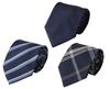 Washable Necktie Set (3 Pieces) - Easy To Coordinate - Includes Laundry Net [Various Color Options Available]