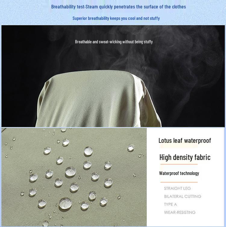 Men's Plus Size Quick-Dry Hiking Pants - Wear-Resistant, Waterproof, Casual, Youth Business Fashion