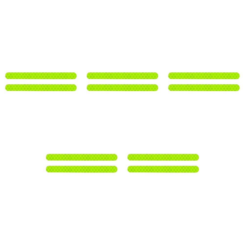 2/10Pcs Car Exterior Reflector Sticker Reflective Warning Strip Tape Secure Warning Anti-collision Reflector Stickers Decals