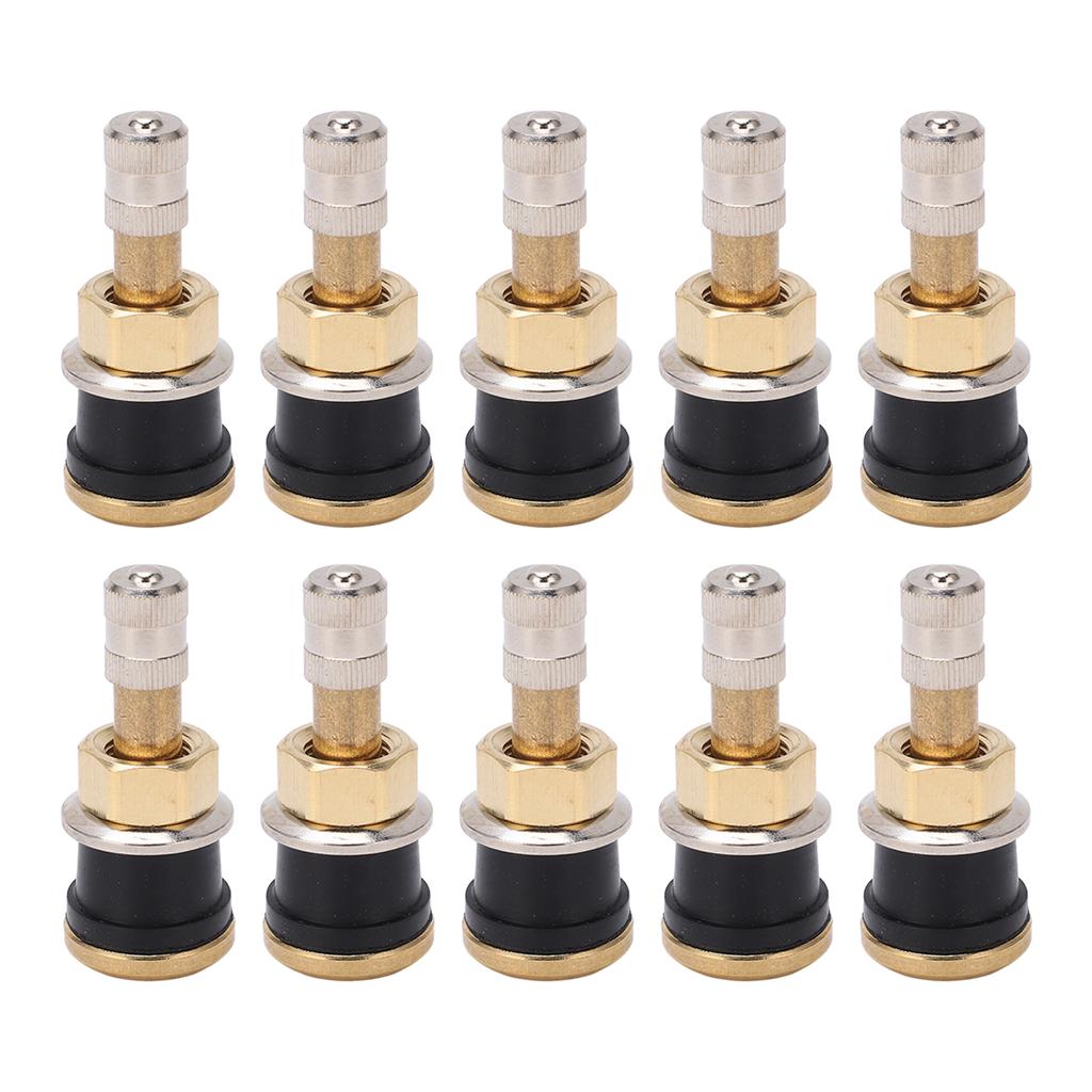 10 Stück Messing Ventilschaft TR501 Hochfest Schlauchlos LKW Ventilschaft für 0,625 Zoll Ventillöcher
