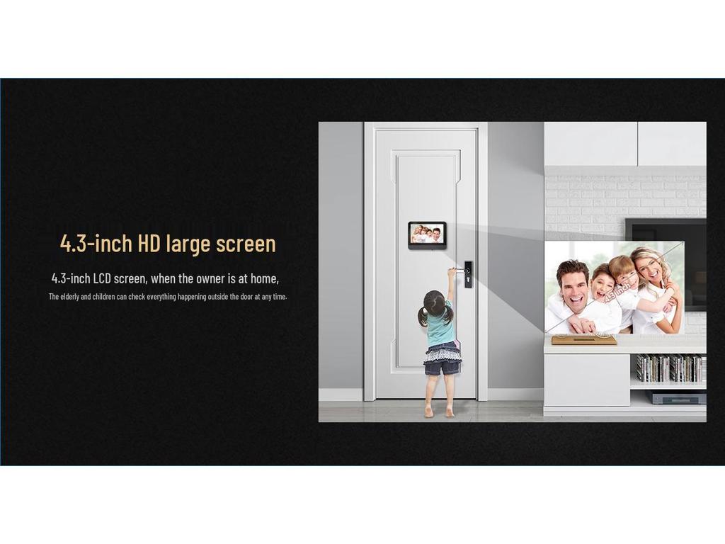 WiFi Smart Tuya Video Doorbell and Surveillance Camera with Remote Control and Wireless Connectivity