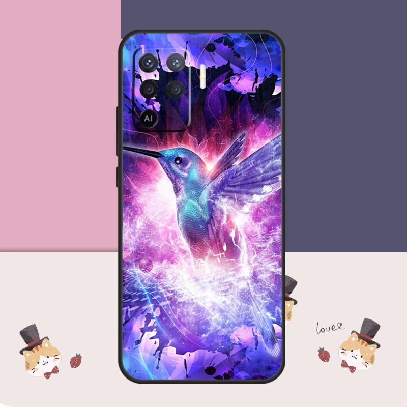 Hummingbird Case For Oppo A77 A17 A57 A40 A78 A54 A74 A94 A76 A16 A96 A18 A60 A80 A38 A58 A98 A15 A5 Pro