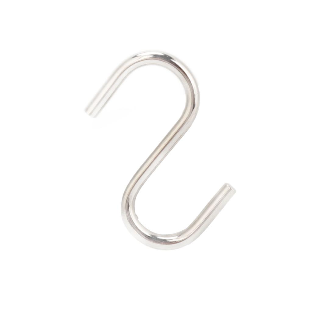 10Pcs S Shaped Hooks Strong Thickened Metal S Shaped Widely Used Small S Hooks for Clothes Bags Utensils