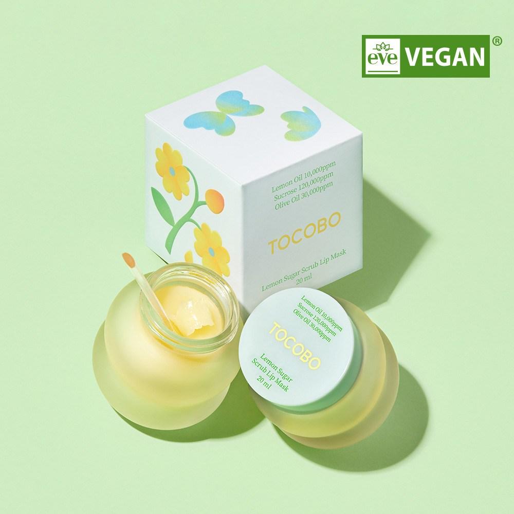 Tocobo Lemon Sugar Scrub Lip Mask 20ml, 1 piece, Lemon Sugar