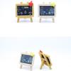 1 Set Cucina Bambola Decorazione Casa Giocattoli Casa delle Bambole Caffetteria in Miniatura Cartello Tavolozza Pittura Tavolozza Modello